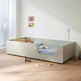 【iloom 怡倫家居】EDDI KIDS 單人加大床架(床架 雙層床 單人床架 雙人床架 兒童床架 兒童床)