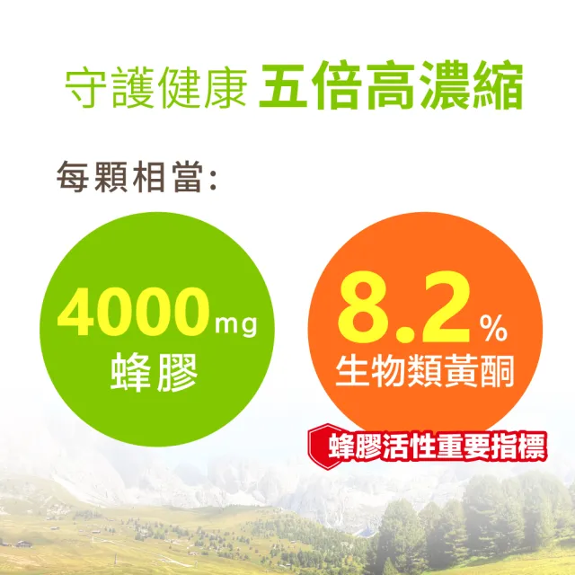 即期品【LOVITA 愛維他】蜂膠4000mg素食膠囊 3入組
