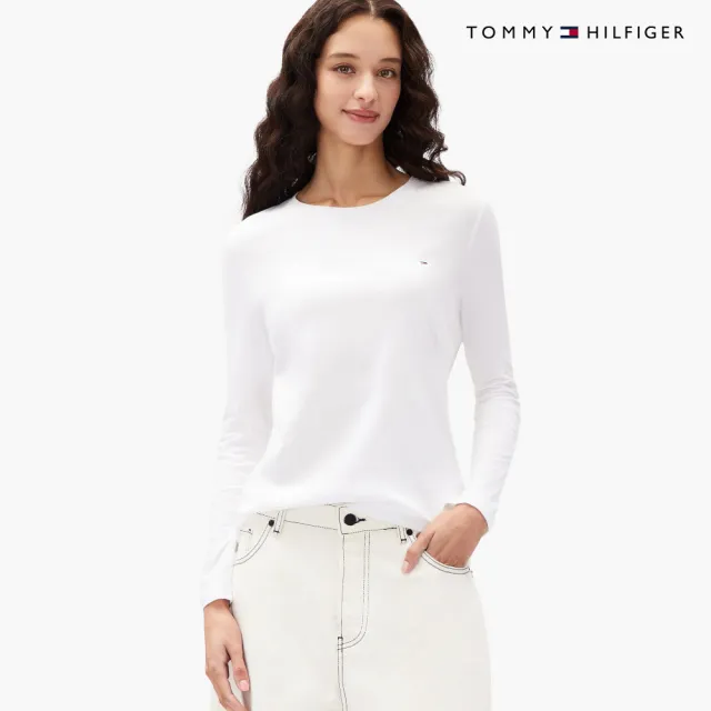 【TOMMY HILFIGER】官方旗艦館基本款圓領 T 恤_裸色