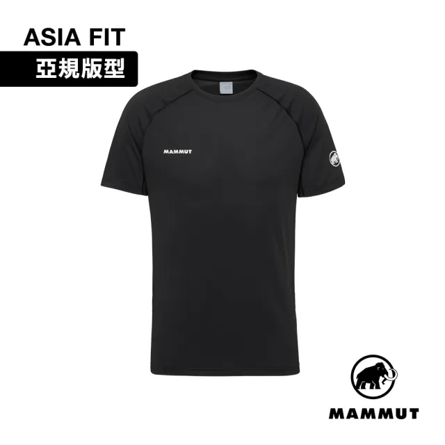 【Mammut 長毛象】Ducan FL T-Shirt AF Men 抗菌短袖排汗衣 黑色 男款 #1017-07380