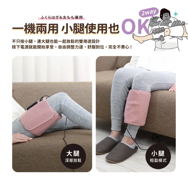 【DOSHISHA】超級猩猩之握按摩器/大腿兩用按摩器 兩入組(腿部/腳底/大腿)