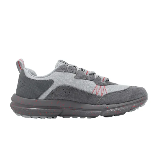 【UNDER ARMOUR】越野跑鞋 Charged Verssert 2 男鞋 灰 紅 抗撕裂 麂皮 3027178011