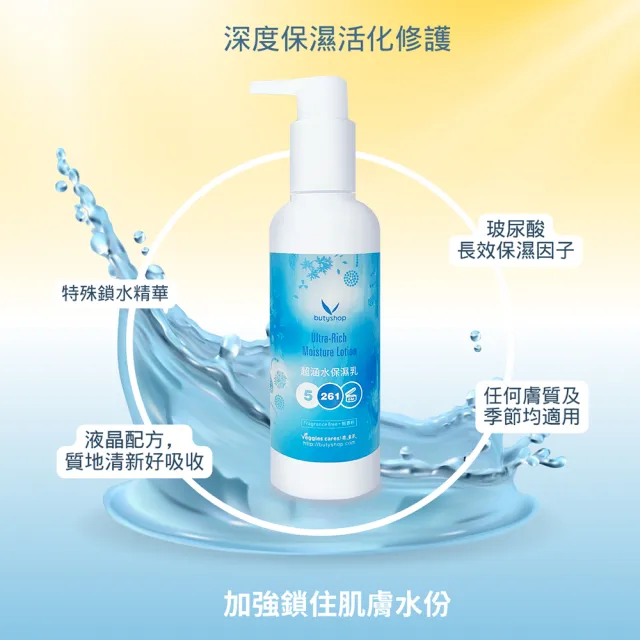 【butyshop 沛莉】超涵水保濕乳 Moisture Lotion-210ml(保濕滋潤)
