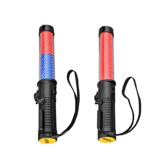 【FJ】磁吸LED警示交通指揮棒MZO26(充電式 26CM 指揮 行車安全 故障拋錨 車內必備)