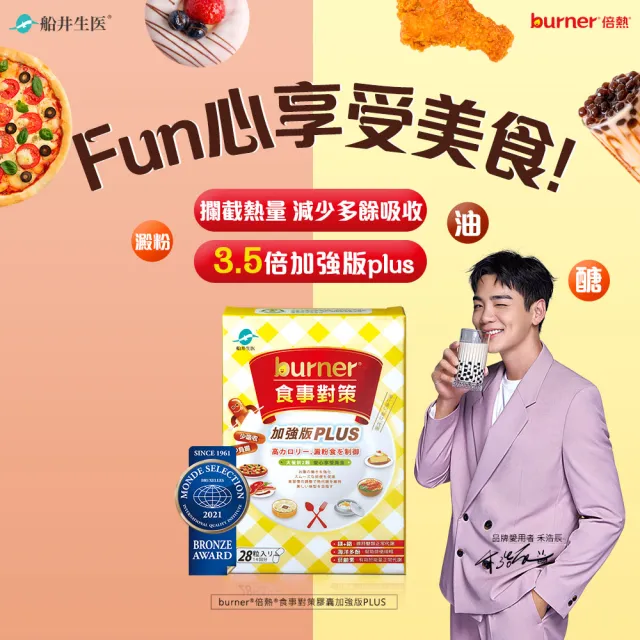 【funcare 船井生醫】倍熱 食事對策膠囊PLUS 6盒(共168顆 禾浩辰愛用推薦)