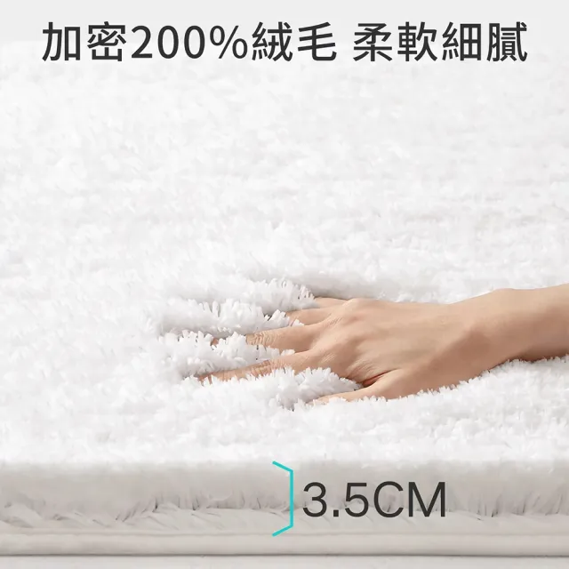 大江 Ag+日本銀離子抗菌吸水地墊 加厚絨毛雲端腳感 廁所浴室防滑腳踏墊 速乾止滑墊40x60cm