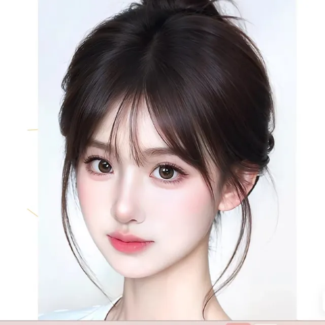 【HaNA 梨花】最強遮禿遮白髮 超大覆蓋力 輕薄隱形瀏海假髮片 全真髮手工編織金字塔型網