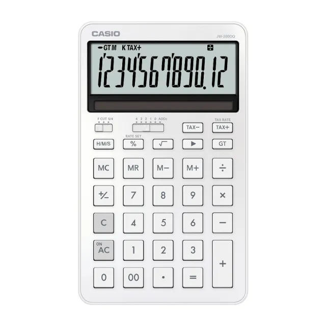 【CASIO 卡西歐】12位數 時尚計算機(JW-200DQ-WE)
