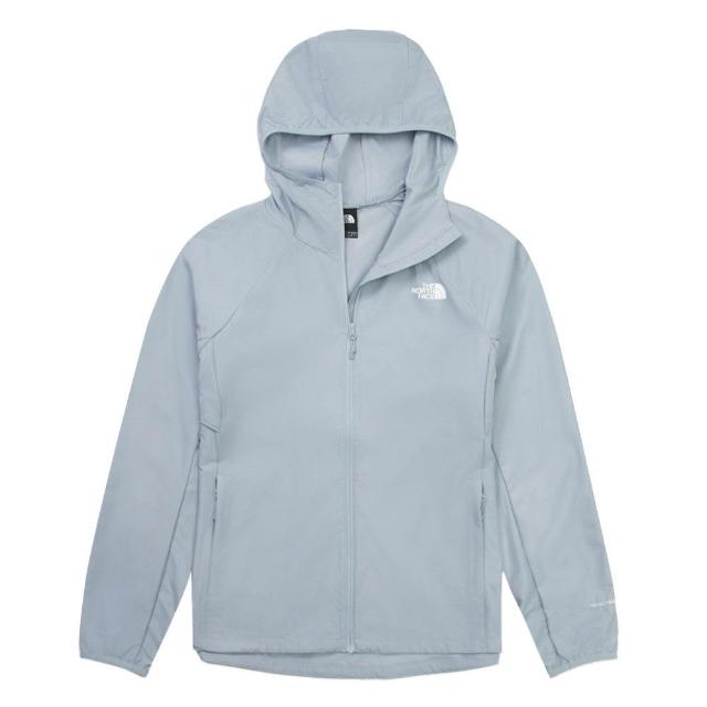 【The North Face】TNF 休閒 運動 防風連帽外套 W FLYWEIGHT BREEZE WIND JACKET - AP 女 灰(NF0A8G77FM2)