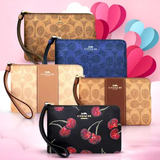 【COACH】大C PVC/皮革手拿包(多款)