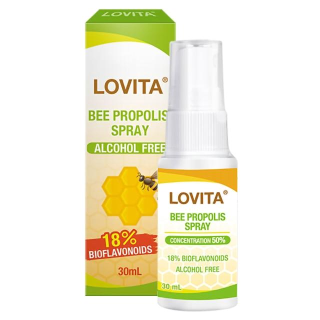 【LOVITA愛維他】加拿大蜂膠噴霧 30ml*1瓶(18%生物類黃酮)