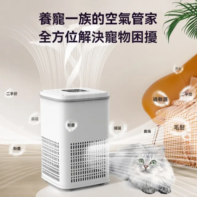 【IPSKY】立式空氣清淨機（強力吸浮毛 除菌除臭 寵物空氣清淨機 空氣淨化器 人寵淨化器 40坪適用）