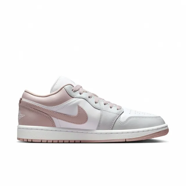 【NIKE 耐吉】WMNS AIR JORDAN 1 LOW 女鞋 休閒鞋 運動鞋 AJ1 喬丹 粉紅灰(DC0774606)