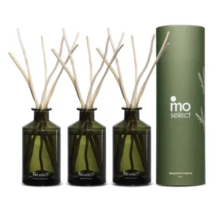 【mo select】植萃精油天然柳枝擴香禮盒3入超值組 180ml(香氛/精油擴香/送禮/居家香氛交換禮物)