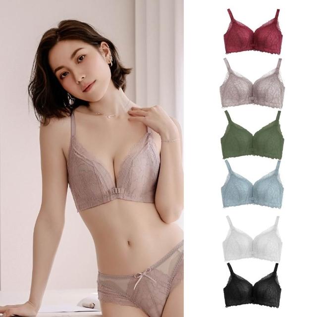 【myBRA】前扣爆爆®機能款 | 集中無鋼圈前扣內衣（灰紫）