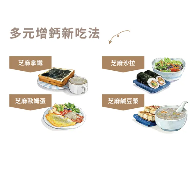 【芝初】8倍細高鈣黑芝麻粉720g x 2罐(MOMO獨家販售)