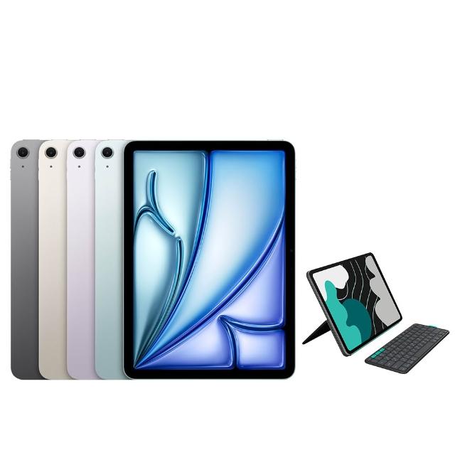 【Apple】2026 iPad Air M4晶片/13吋/WiFi/256G 平板電腦(FlipFolio 磁吸式鍵盤保護支架組)