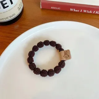 【Uicy】韓版簡約毛絨豆豆圖案髮圈 N142