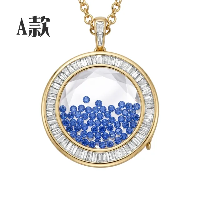 【Luster】38女王!天然寶石盒系列 藍寶石 長項鍊-任選(寶盒長項鍊珍藏心意)