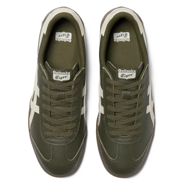 【Onitsuka Tiger】鬼塚虎-軍綠底白虎爪紋 TOKUTEN(1183C429-202)休閒鞋