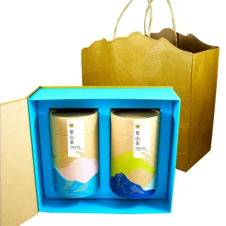 龍源茶品】茶山漫遊阿里山高山茶葉禮盒2罐組(150g/罐-共300g/附提袋
