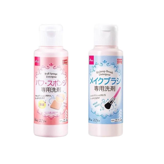 【DAISO】日本 粉撲/化妝刷 專用清潔劑 80ml(2入組)