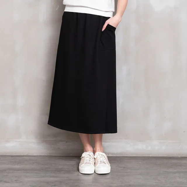 【perng yuh 芃諭名品】*都會日常 口袋造型 直筒中長裙(2026 SS Collection｜5A春夏新品上市)