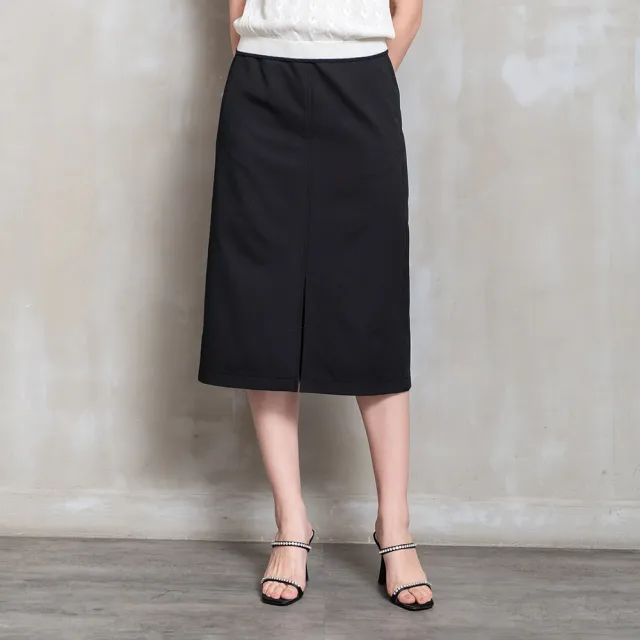 【perng yuh 芃諭名品】知性步履 側切接 直筒中裙(2026 SS Collection|5A春夏新品上市)