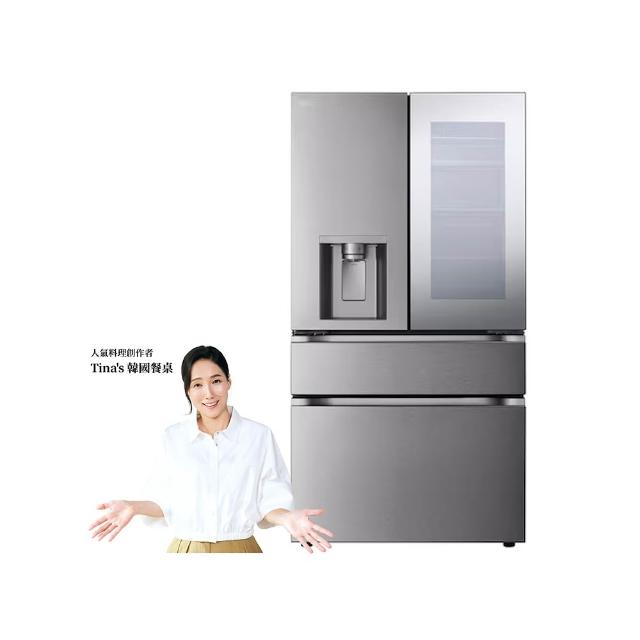 【LG 樂金】58H快配782公升WiFi敲敲看門中門變頻對開冰箱 星夜黑(GR-AQC82BS)