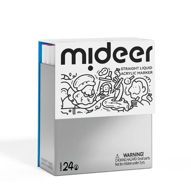 【mideer】麥克筆 24色 創意繪畫 益智啟發 4歲以上 台灣總代理
