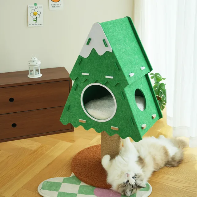 【MIAO FAIRY 喵仙兒】踏雪綠樹貓跳台(貓抓板/貓玩具)