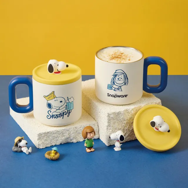 【CorelleBrands 康寧餐具】Snapware SNOOPY保溫馬克杯360ml-兩款任選
