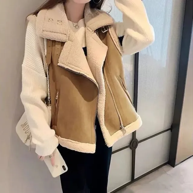 【Uicy】韓版寬鬆毛毛無袖背心外套 外套 防曬外套 女裝 上衣 J194