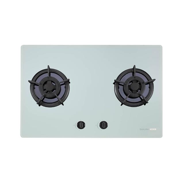 【SAKURA 櫻花】二口白色強化玻璃大面板易清檯面爐G2623BG(G2623BGW 原廠保固 基本安裝)