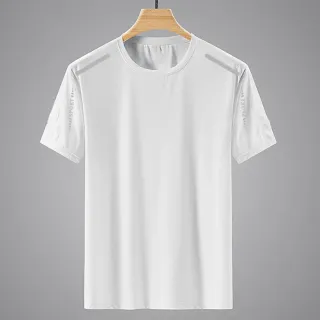 【Uicy】韓版冰絲速乾舒適寬鬆透氣短袖上衣 衣服男裝t恤短 T601