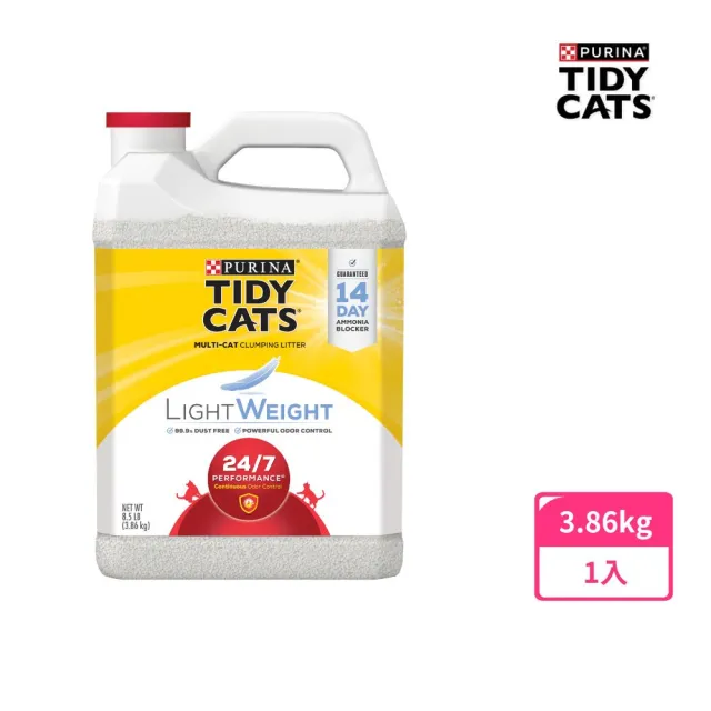 【Tidy Cats】美國原裝進口 超輕量凝結型貓砂 3.86kgx1入