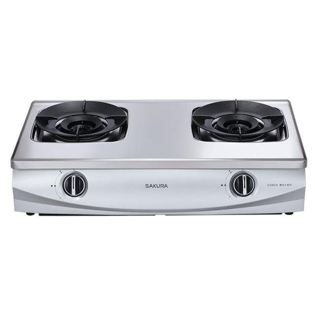 【SAKURA 櫻花】聚熱焱雙炫火二口傳統安全台爐(G5902A 原廠技師到府基本安裝)