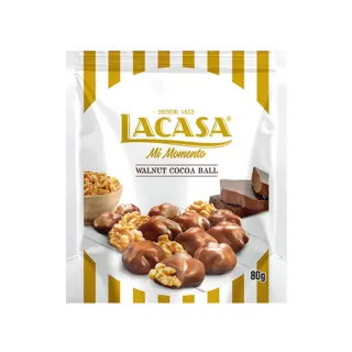 即期品【LACASA】核桃夾餡可可球(80g)