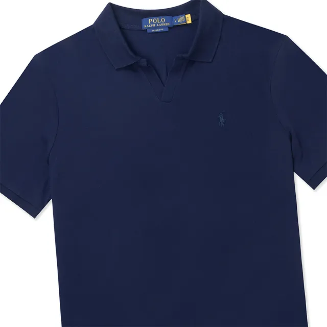 【RALPH LAUREN】RL POLO 經典V領小馬短袖Polo衫 上衣-多色選(平輸品/春夏舒適)