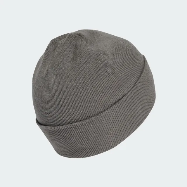 【adidas 愛迪達】Ac Cuff Knit 針織帽 米灰 反折 保暖 柔軟(IS4630)