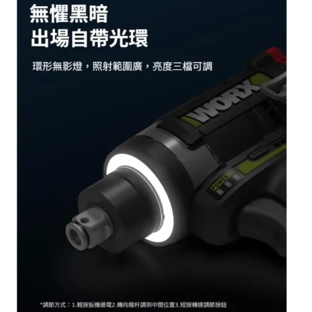 【WORX 威克士】12V多功能起子板手機 雙電 (WU132T)
