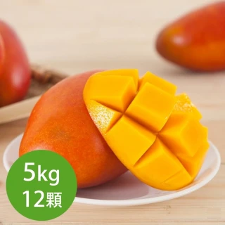 【黑貓嚴選】枋山盧家 寶島級芒果12入禮盒(5kg/盒 輸日等級 端午 三節)