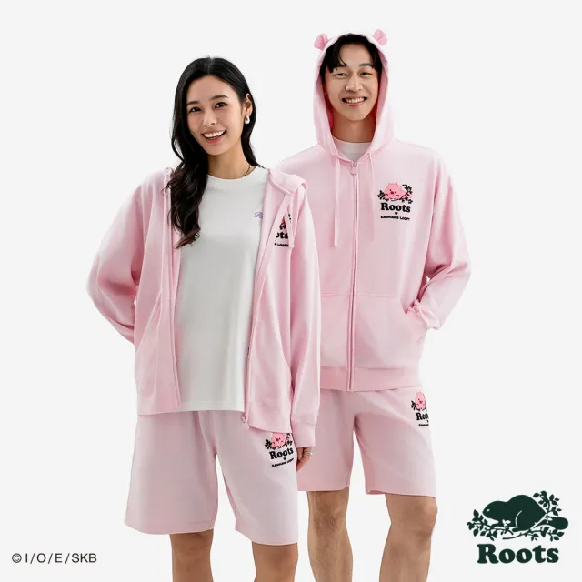 【Roots】Roots 中性-ROOTS X ZANMANG LOOPY 連帽外套(粉紅)