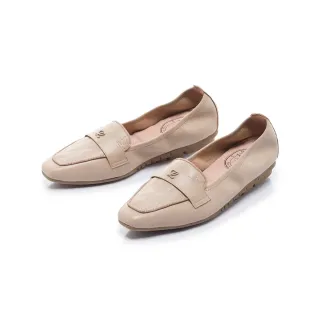 【FAIR LADY】我的旅行日記 精緻品牌字扣平底樂福鞋(復古杏/503183 女鞋)