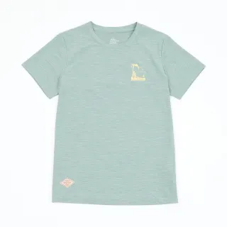 【ADISI】女浪花洞洞短袖圓領透氣圖T AL2511012 鼠尾草 S-3XL｜透氣 吸濕排汗 快乾 輕量 彈性 排汗衣