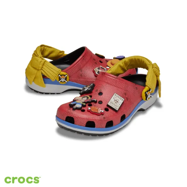 【Crocs】中性鞋 航海王 魯夫 聯名系列 克駱格 洞洞鞋(212125-90H)