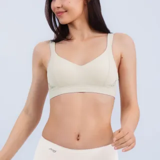 【sloggi】Get Active簡約時尚運動V領內衣(奶茶淺棕)