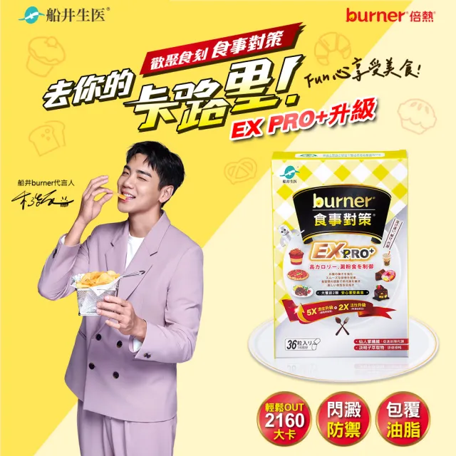 【funcare 船井生醫】倍熱 食事對策EX PRO+8盒(共288顆 禾浩辰愛用推薦)