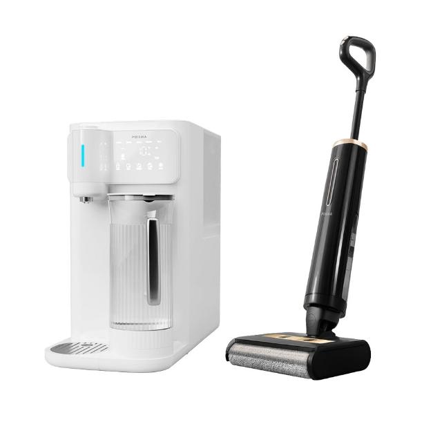 POIEMA M16H 手持式吸塵器，強勁1000-2000Pa吸力，支援乾濕兩用及烘乾功能，重量僅3.1-5kg，輕鬆應對各種清潔需求。1年保固，高效環保，適合居家及車內使用，讓清潔更簡單便捷。