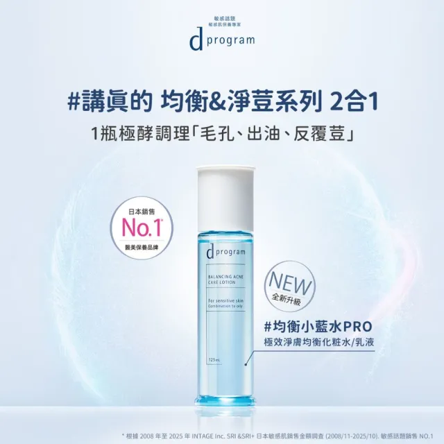 【d program 敏感話題】極效化妝水加倍組(淨膚/保濕任選)